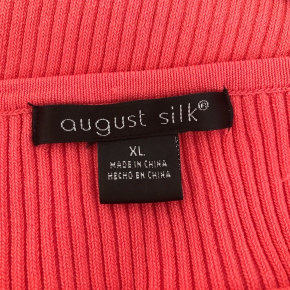 August Silk Ribbed Sweater/Shell - Picture 3 of 5